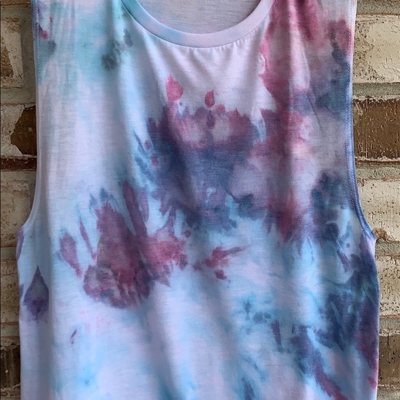 Custom Tie Dye Muscle Tank Sz S - Picture 2 of 3